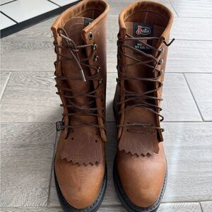 Justin Boots Men's Brown Leather Boots